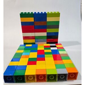 LEGO Duplo 100 Piece Bulk Building Bricks Set Assorted Colors Mixed Lot